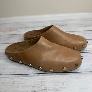 Kelsi Dagger Tan Mules & Clogs